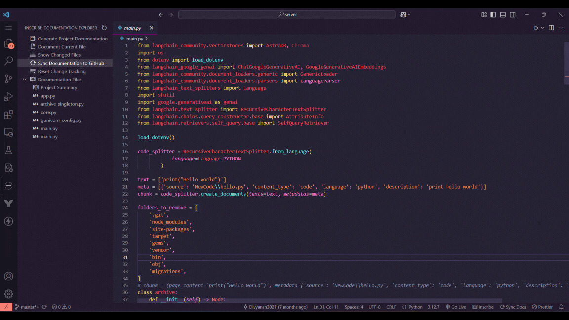 Syncronize Documentation